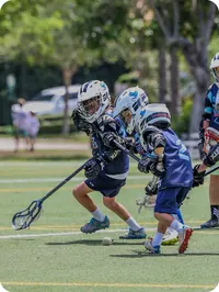 Young lacrosse player