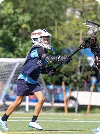 Player running with stick